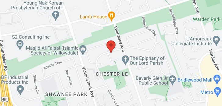 map of 335 CHESTER LE BLVD